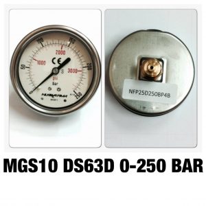 เกจหน้าปัด 2.5 เกลียวทองเหลืองออกหลัง MGS10 DSD63D 0-250 BAR