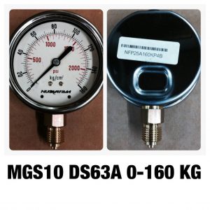 เกจทองเหลือง 2.5 ออกล่าง MGS10 DS63A 0-160 KG
