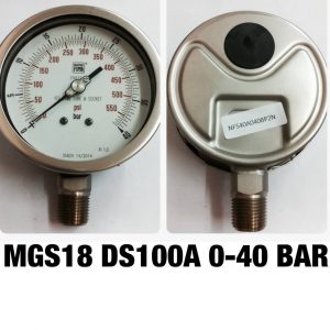 เกจ 4 สแตนเลส ออกล่าง MGS18 DS100A 0-40BAR