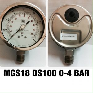 เกจ 4 สแตนเลส ออกล่าง MGS18 DS100A 0-4BAR