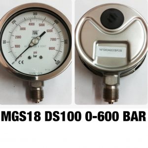 เกจ 4 สแตนเลส ออกล่าง MGS18 DS100A 0-600BAR