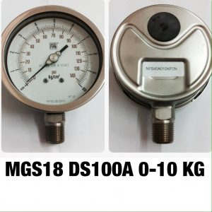 เกจ 4 สแตนเลส ออกล่าง MGS18 DS100A 0-10 KG