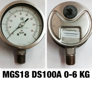 เกจ 4 สแตนเลส ออกล่าง MGS18 DS100A 0-6 KG