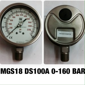 เกจ 4 สแตนเลส ออกล่าง MGS18 DS100A 0-160 BAR